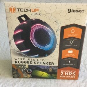 Wireless LED Rugged Speaker Travel Ready Bluetooth